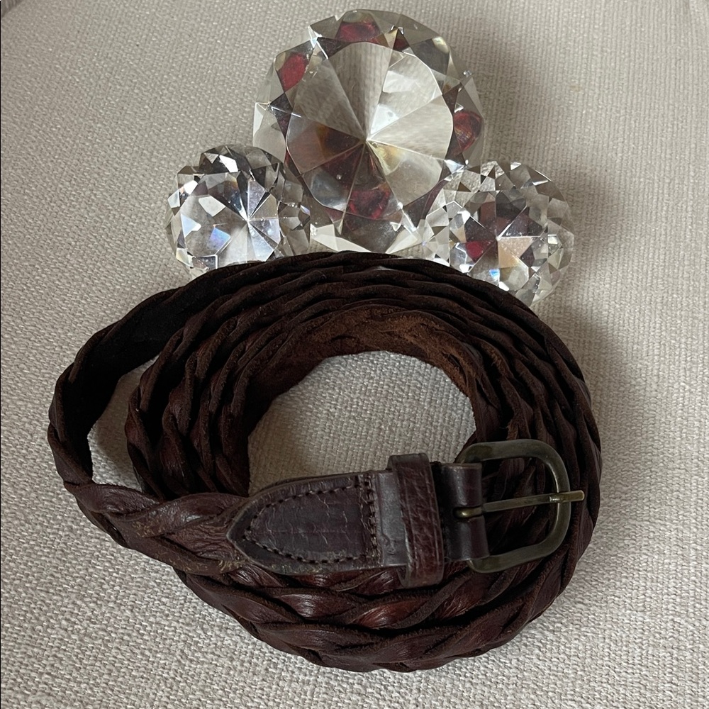 MOTIF 56 WRAP BELT ~ 71" Brown EUC